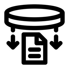 data extraction, data, extracting, database, data science, information extraction outline icon