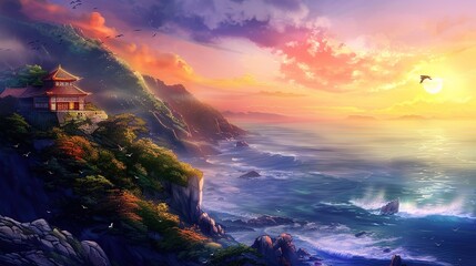 Wall Mural - Nature_wallpaper_4k_phone_anime_landscapes_wate