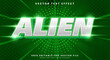 © Easin Arafat - 3d Alien gradient editable text effect template