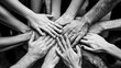 © redflower - Hands Stacked Together Representing Unity and Cooperation