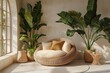 © sengah - Cozy indoor seating area with plants and natural light