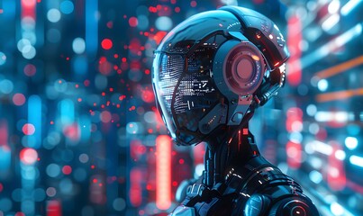 Thinking robot. 