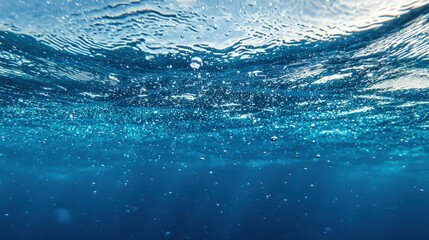 Canvas Print - Sparkling underwater view