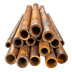 Old rusty industrial pipes