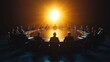 © vuang - Silhouettes of businesspeople in a meeting