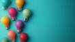 © Raitalinn - Colorful light bulbs on teal background, blending the vibrancy of color with the symbolic meaning of innovation and inspiration.