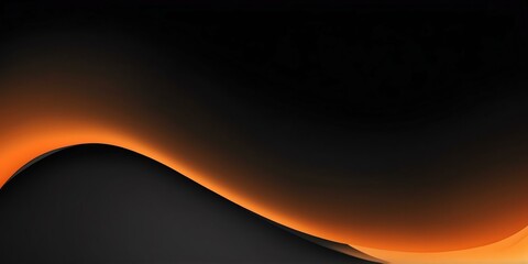 Wall Mural - orange to black colors grainy gradient smooth transiti background