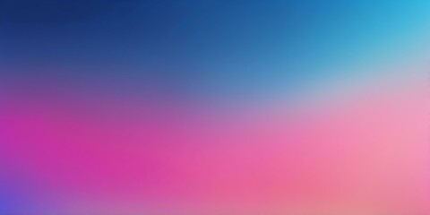 Wall Mural - blue to pink colors grainy gradient smooth transition background