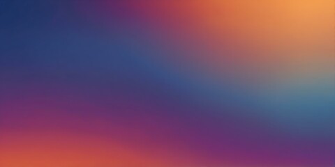 Wall Mural - blue to orange colors grainy gradient smooth transitio background