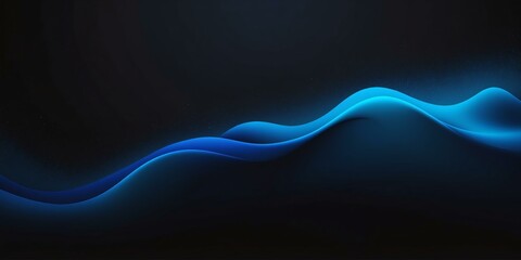 Wall Mural - black to blue colors grainy gradient smooth transition background