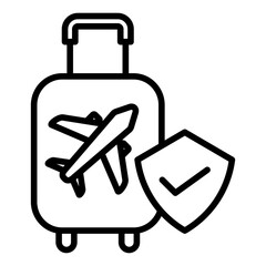 Canvas Print - Baggage Icon