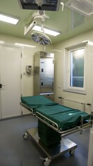 Wall Mural - Modern Medical Equipment Room With Examination Table