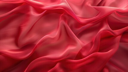 Wall Mural - Red Silk Fabric Texture