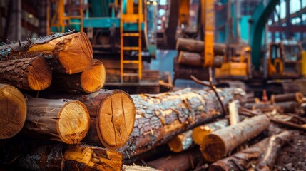 Tree cutting and timber trade , Sustainable logging , 
Woodworking , Wood industry , Tree cutting