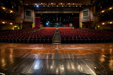 Poster - Empty Theater Seats Stage Auditorium