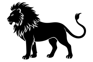 Poster - Lion silhouette vector art illustration