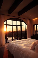 Wall Mural - Sunset View From Bedroom Window