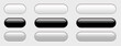 © Cobalt - Buttons white, gray and black isolated, interesting navigation panel for website