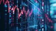 © arhendrix - Digital stock market graph showing rising and falling values. Concept for financial, business, and economic analysis.