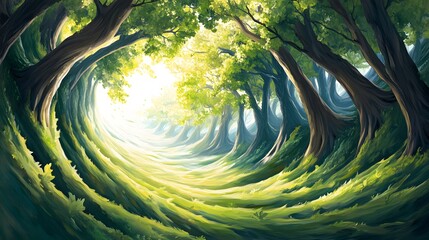 Wall Mural - Enchanting Forest Path.