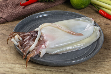 Canvas Print - Raw fresh cuttlefish for cooking