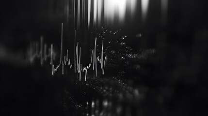 Minimal percussion creating a cinematic heartbeat rhythm AI generated illustration