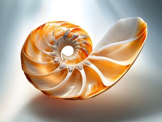 Wall Mural - Nautilus Shell Closeup.