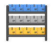 © Husign - Warehouse shelves package