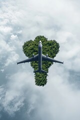 Wall Mural - The aerospace industry is embracing green technologies to ensure a sustainable future, focusing on eco-friendly innovations and reducing environmental impact.