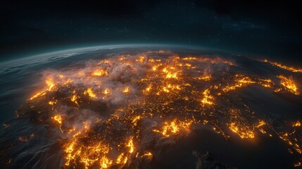 map highlighting the regions of increased wildfire risk during el nino events