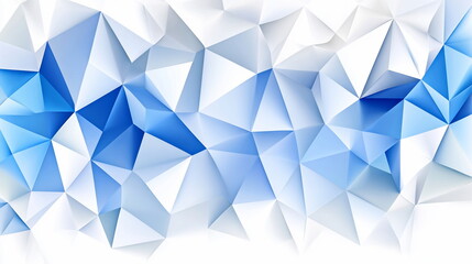 Poster - Blue and White Triangles.