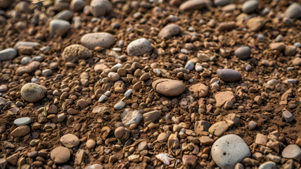 Canvas Print - rocky soil