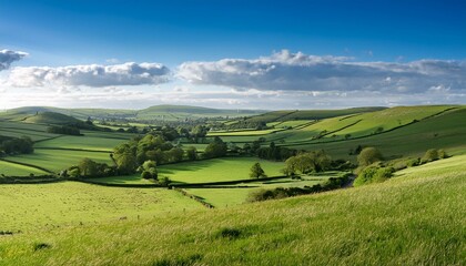 Poster - british countryside scene, AI generated