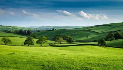 Wall Mural - british countryside scene, AI generated