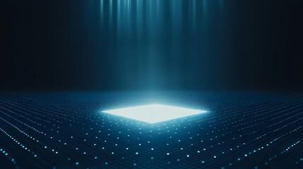 Blue technology neon background
