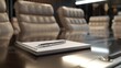 © MP Studio - The notebook on conference table