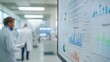 © pakbung - Scientist analyzing data trends on a monitor in a modern laboratory, showcasing research and development in healthcare.