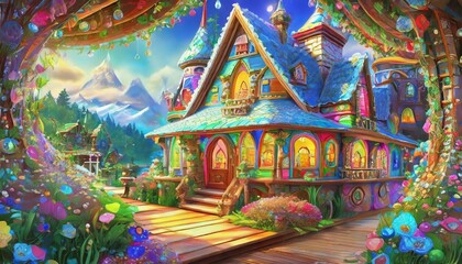 Wall Mural - house