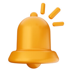 Wall Mural - 3d notification bell icon