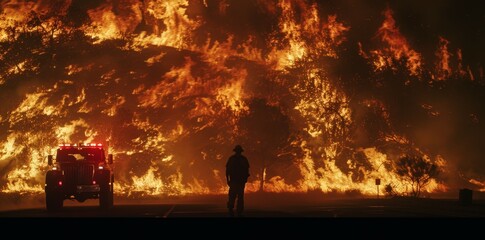 Wall Mural - Firestorm documentaries explore the intense fury and devastation of massive blazes.