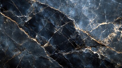 Poster - Italian black grey marble with natural stone textures A highresolution image of smooth marble with natural stone : Generative AI