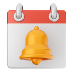 Wall Mural - 3d notification bell icon