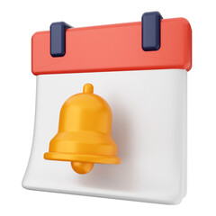 Wall Mural - 3d notification bell icon