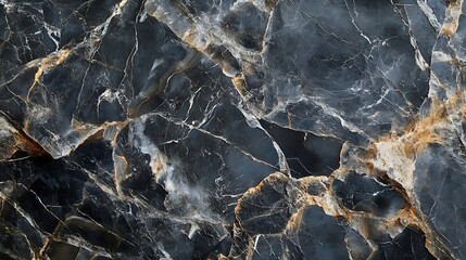 Italian black grey marble with natural stone textures A highresolution image of smooth marble with natural stone : Generative AI