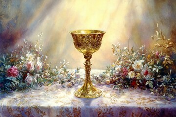 Chalice Medieval Banquet Christianity, Wicca Religion Spiritual Symbol