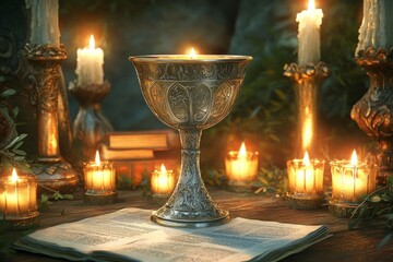 Chalice Sacred Ceremony Christianity, Wicca Religion Spiritual Symbol