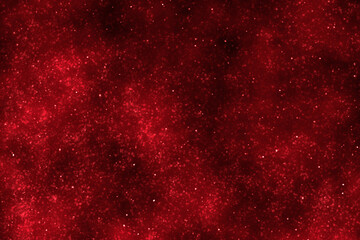 Sticker - Red starry night sky. Galaxy space. Glowing stars in the night. New Year, Christmas and Celebration background concept.