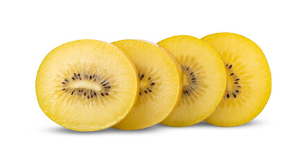 Poster - Yellow gold kiwi fruit on transparent png