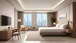 © hanazuna-photo - hotel  room photo,illustration.It is a luxury hotel room.