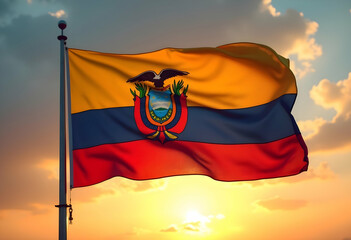 Wall Mural - Flag of Ecuador